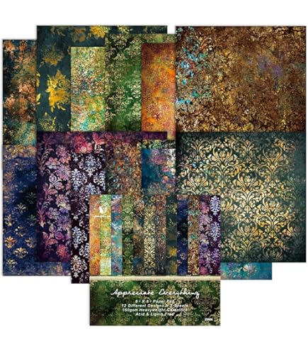 120 Sheets Gothic Scrapbooking Paper Scrapbook Kit, Vintage Ephemera Junk Journals Magic Decoupage Paper Journaling Supplies Dark Academia Wall Decor Room Home Decorations P 257913652