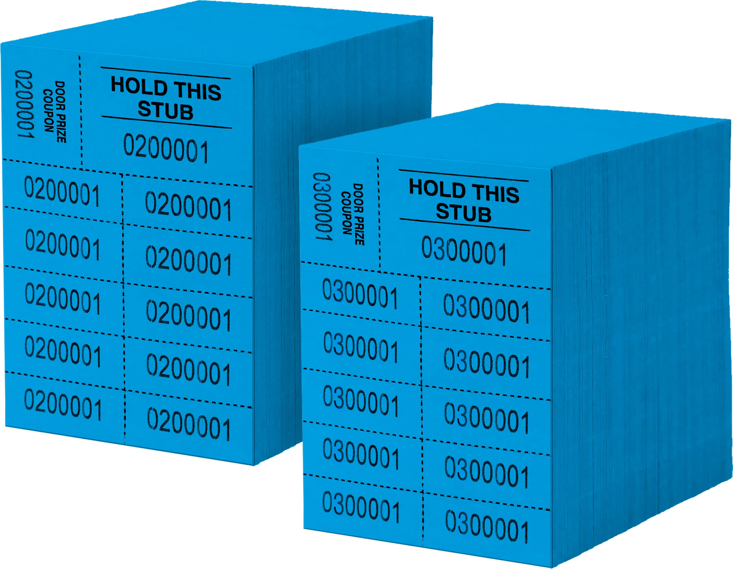 Auction Tickets - 1000 Sheets - 10 Numbers per