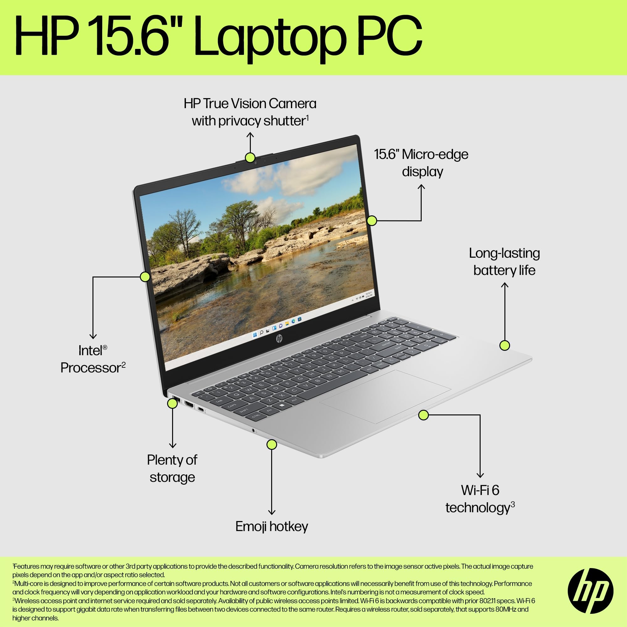 HP Laptop Computer 15.6