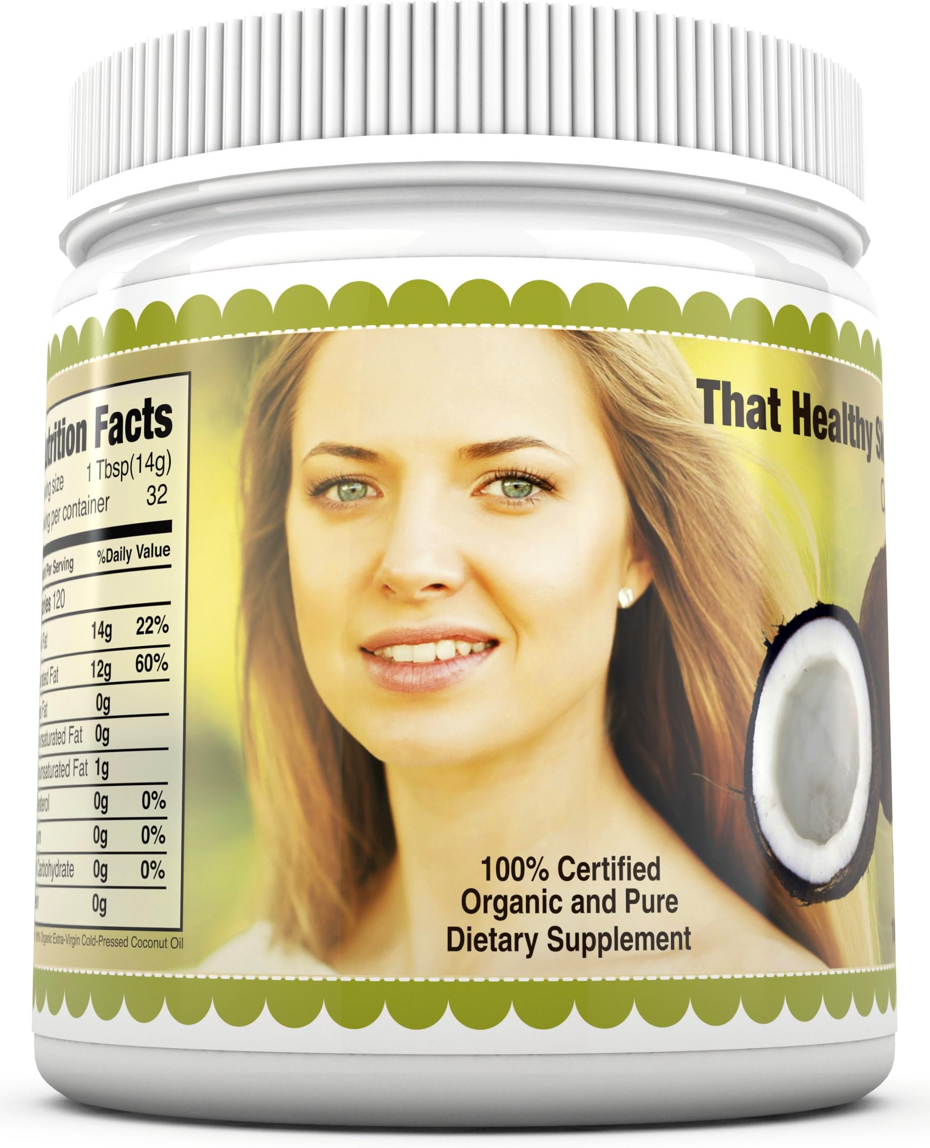 Virgin Coconut Oil from Clean Living Health & Beauty for Teeth Whitening, Moisturizing Hair Care & Smooth Supple Skin Offering a Gluten-free Oil Well-Suited for Those on Weight Loss Programs & Low Cholesterol Diets - Enhance Your Skin & Health Today