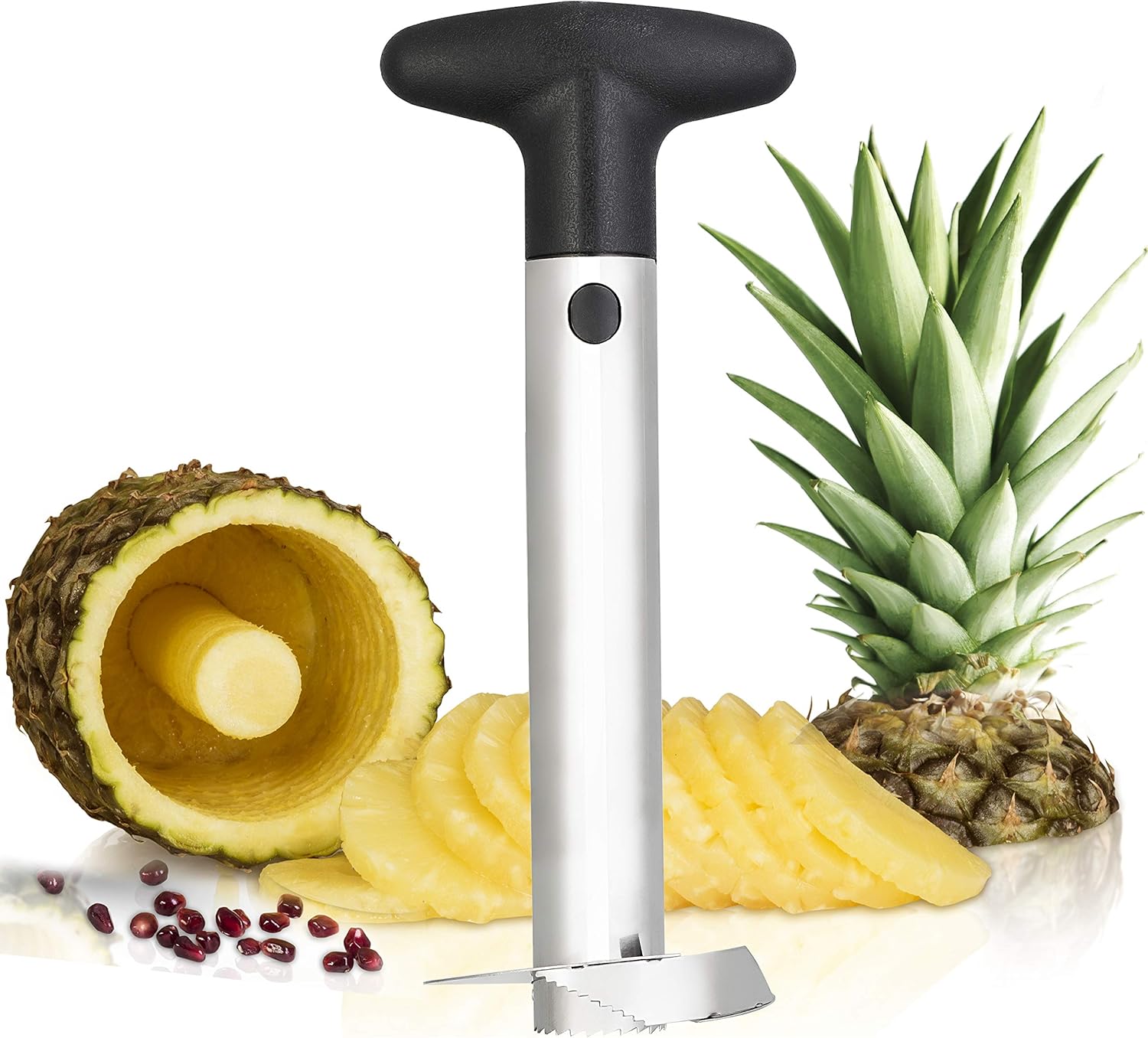 Amazon Vacuvin パイナップルスライサー ステンレス 4 スライサー カッター オンライン通販