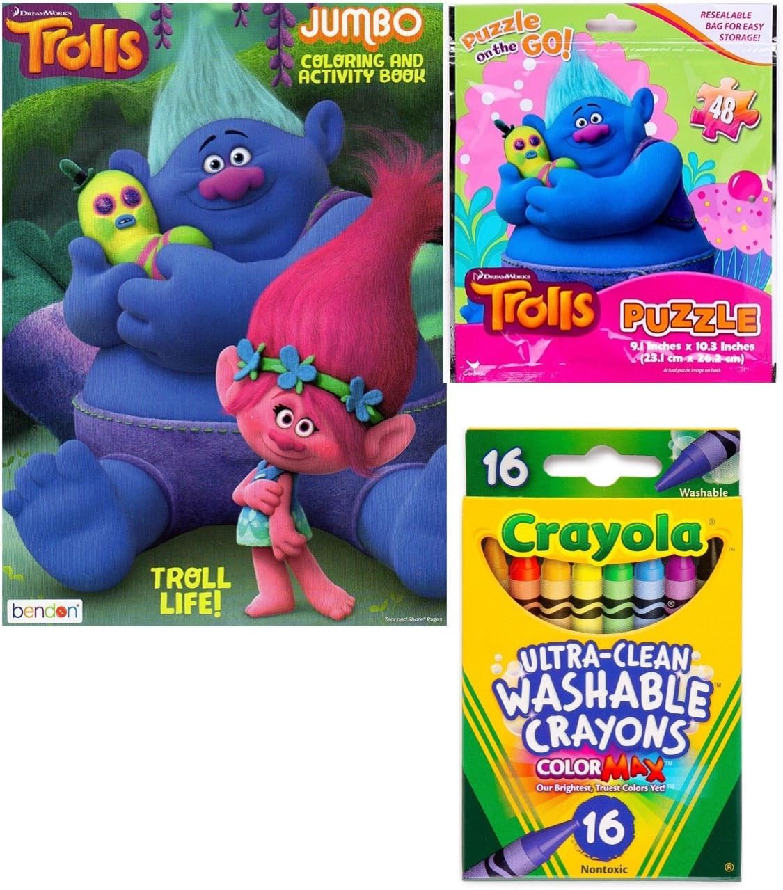 DreamWorks Trolls Gift Set 3 Piece Bundle