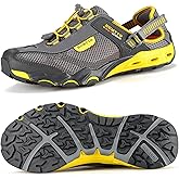 HUMTTO Men's Amphibious Water Shoes - Hiking Sandals for Men Outdoor Water Sandal Closed Toe Non-Slip River Shoes Summer Quick Drying Aqua Shoe