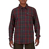 Smith's Workwear Mens Plaid Pocket Flannel Button-up ShirtButton Down Shirt