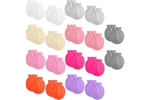 Sdfvsdg 18 Pairs Newborn Baby Cotton Mittens No Scratch Gloves Newborn Mittens Infant Toddler Gloves for Boys Girls 0-6 Month