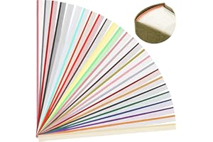 AHQIZFX 26PCS Book Binding Headbands, 11.8x0.5 Inches Cotton Book Headband Long Medium Endbands Book Binding Kit for Beginners Book Binding Decoration (26 Color)