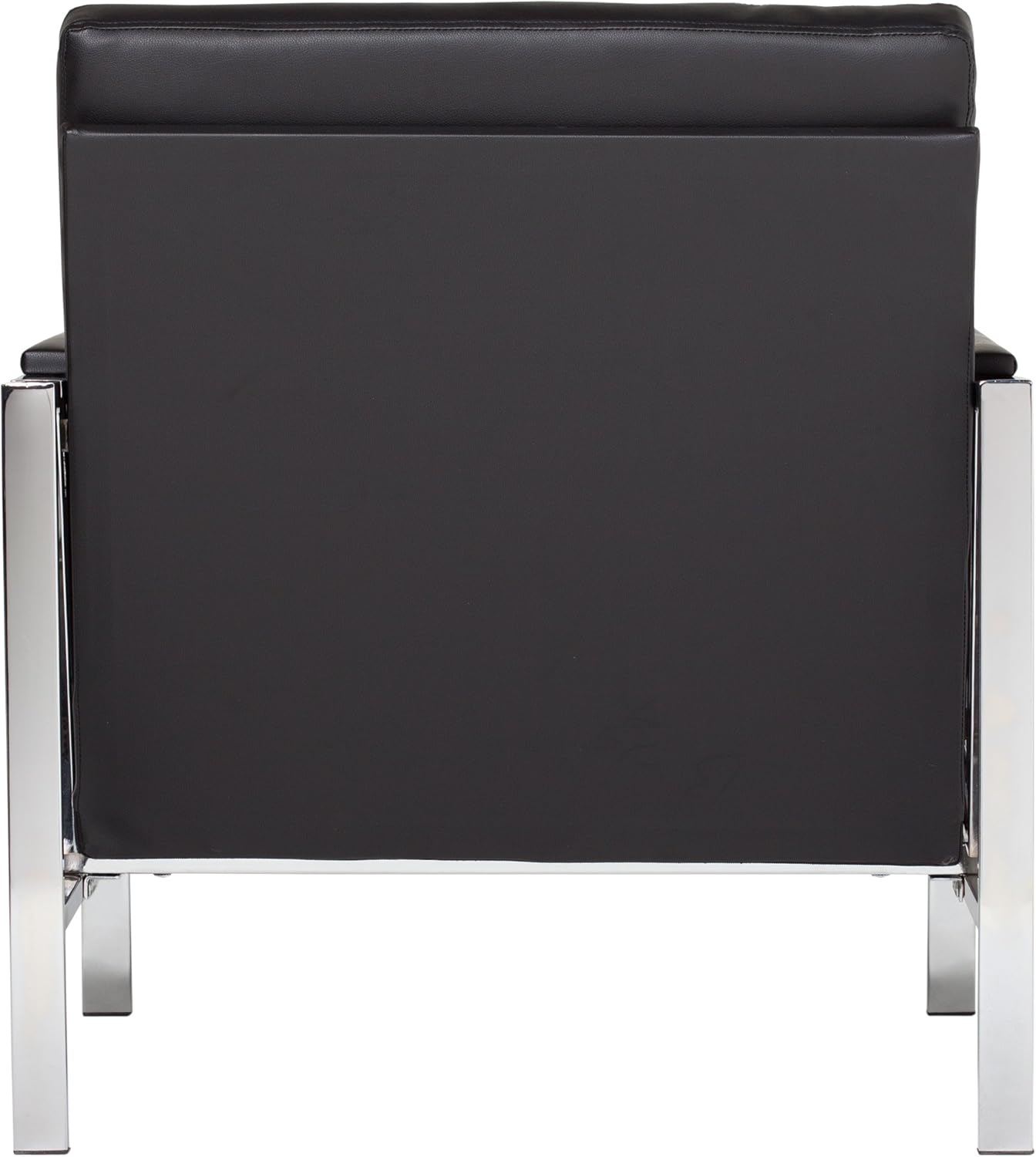 Studio Designs Home, Black, Modern Atlas Accent Chair for Living Room Bedroom, Bonded Leather,: Furniture & Decor