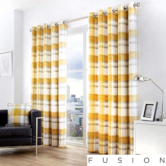 Fusion Balmoral Check 100 Cotton Filled Cushion 43x43 Cm In