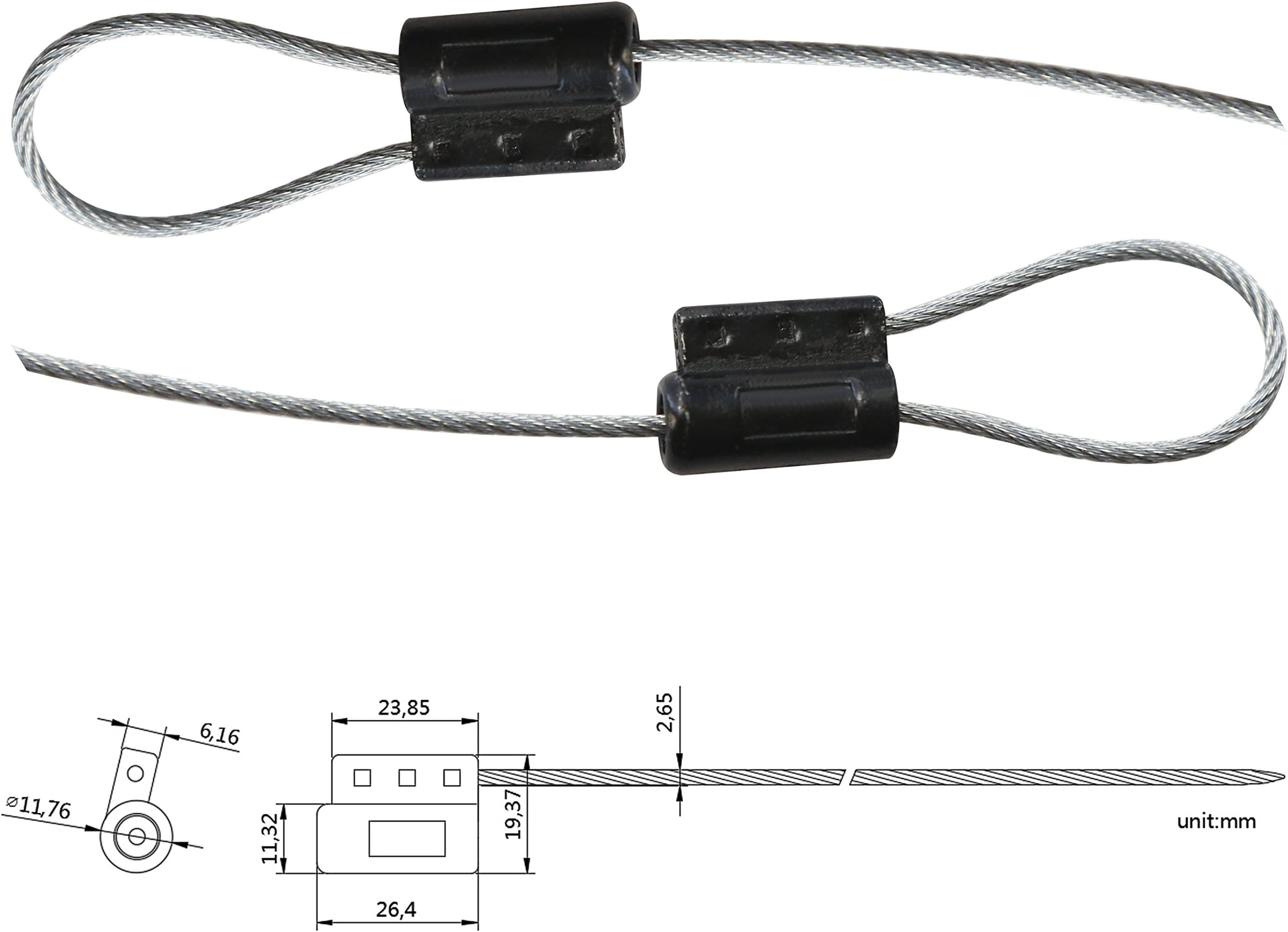 Tamper Proof Pull Tight Security Container Cable Seal (100pcs/pack)