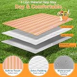 Qoosea Picnic Blanket 200x200CM Waterproof Large Outdoor Rug Portable view 4