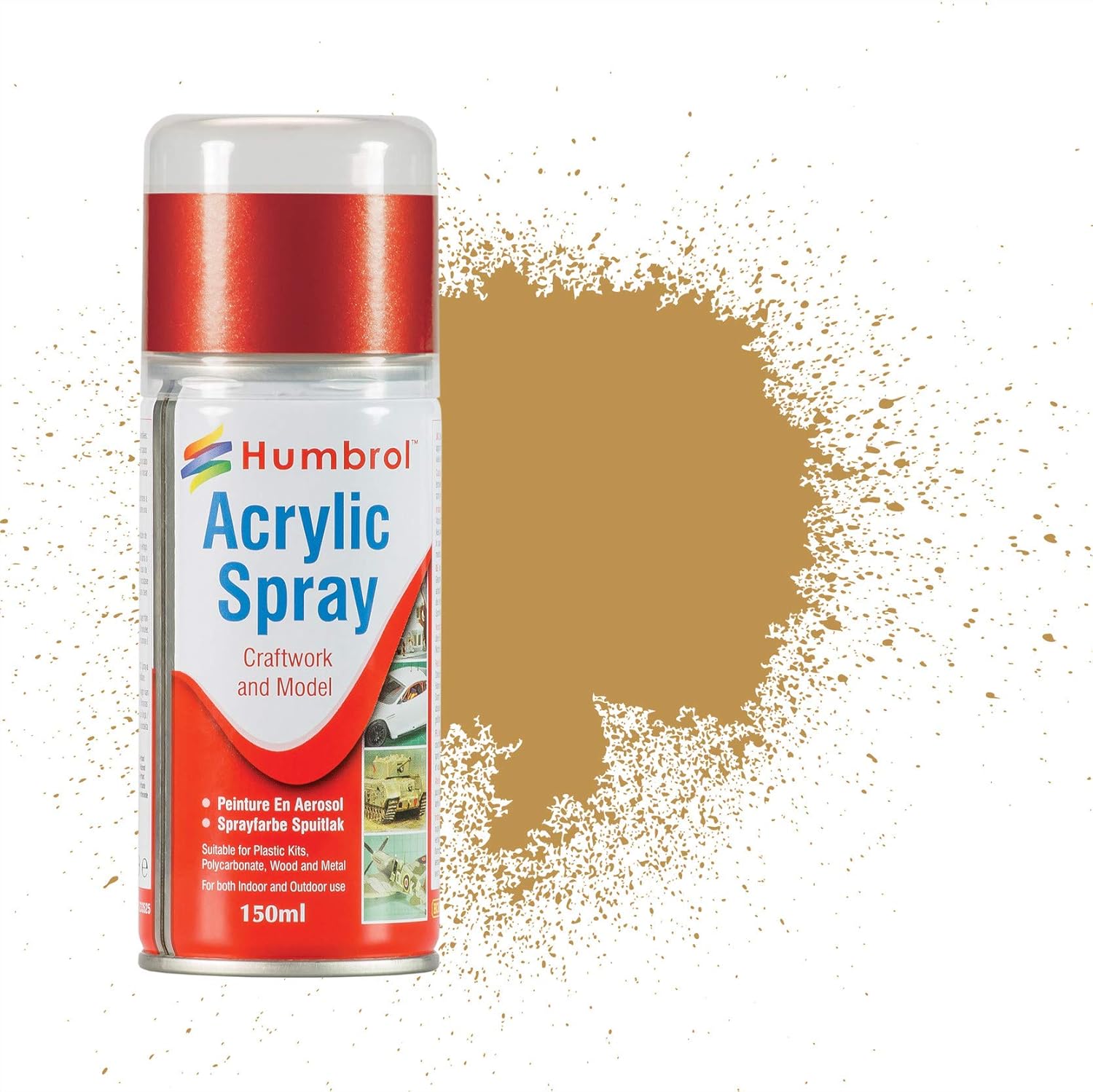 Humbrol AD6093 No 93 Desert Yellow Spray