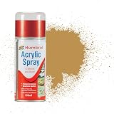 Humbrol Modellers Spray Paint AD6093 Desert Yellow 150ml Fast-Drying