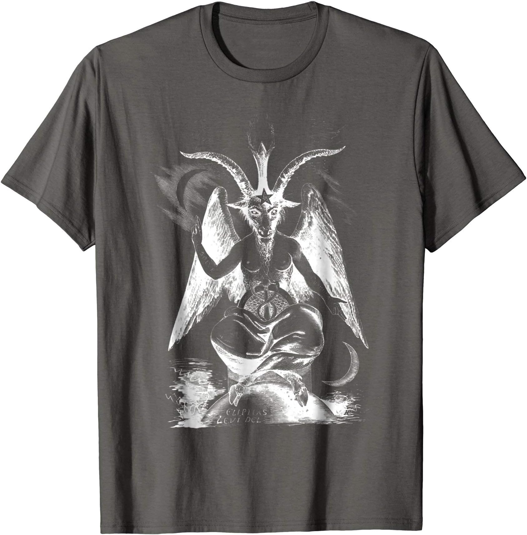 Baphomet T-Shirt. Sigil of Baphomet Goat Head Satan Tee