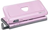 Rapesco 1322 Adjustable 6-Hole Punch Candy Pink 10 Sheet Capacity