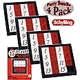 Schylling The 15 Puzzle - Number Slide Brain Teaser (4-Pack)