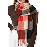BLATIAL Womens Scarf Winter Blanket Large Scarves Thick Soft Warm Plaid Chunky Scarfs