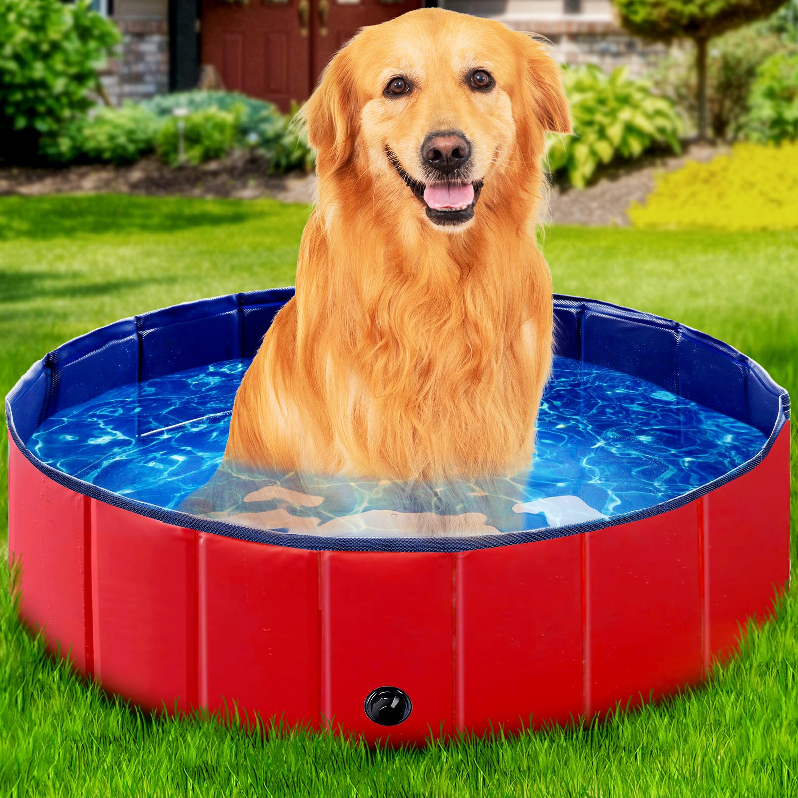 Dog Pools For Large Dogs Foldable Dog Pool Cat Pet Swimming Tub