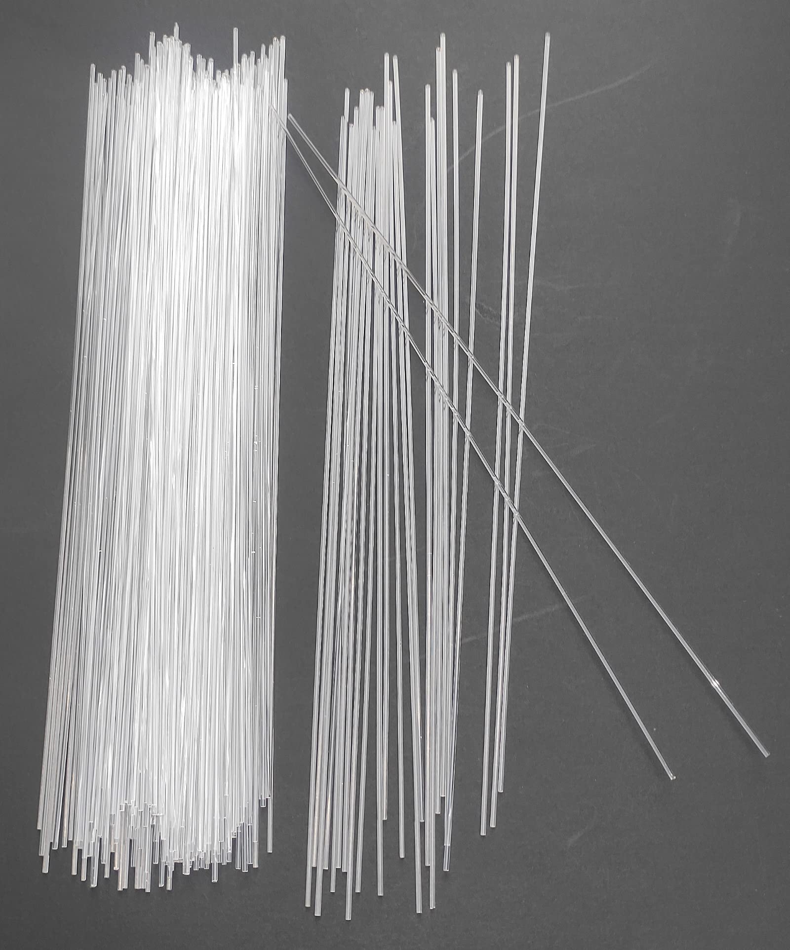 Photo 1 of 100pcs 1/16 x 12in Acrylic Dowel Rods Sticks, Clear Round Plastic Rods PLS90291 for Bracing Cabling Piping Crafts and Educational Projects