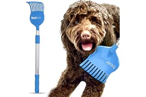 BEARBACK Bearbark Dog Scratcher – Extendable Long-Reach Grooming & Scratching Tool for Dogs | Fun Shedding Aid | Great Gift for Pet Lovers | US Small Business