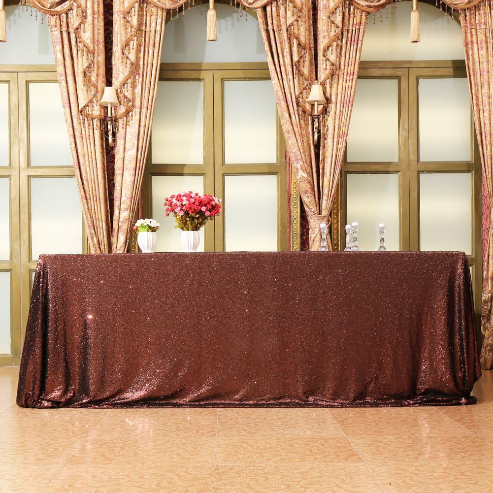 Best end table covers round 60 brown