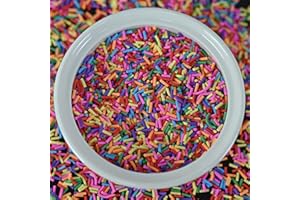 LIKETURE Fake Sprinkles 180g Non-edible Polymer Clay Sprinkles Faux Sprinkle Plastic Sprinkle for Craft Decoration for Resin 