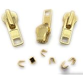 Kit Di Riparazione Cerniere Pesanti #10, Cursori In Ottone YKK Con Fermi, Made In USA (2 Pezzi)
