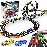 Slot-Car-Race-Track-Sets for Boys Kids, Battery or