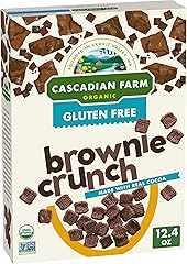 Cascadian Farm Organic Brownie Crunch Cereal, Gluten Free, Whole Grain and Made with Real Cocoa, 12.4 oz