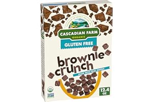 Cascadian Farm Organic Brownie Crunch Cereal, Gluten Free, Whole Grain and Made with Real Cocoa, 12.4 oz