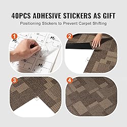 VEVOR Carpet Tiles Reusable, 24 PCS, 24"x