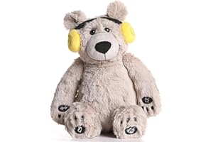 BEREST Baby Sleep Soother Cry Activated Sensor Toys, Heartbeat Bear for Babies, Plush Stuffed Animal for Newborn Infants, Babies Toy Vibrating with Mom’s Heartbeat,Baby Shower Gifts for Boys and Girls