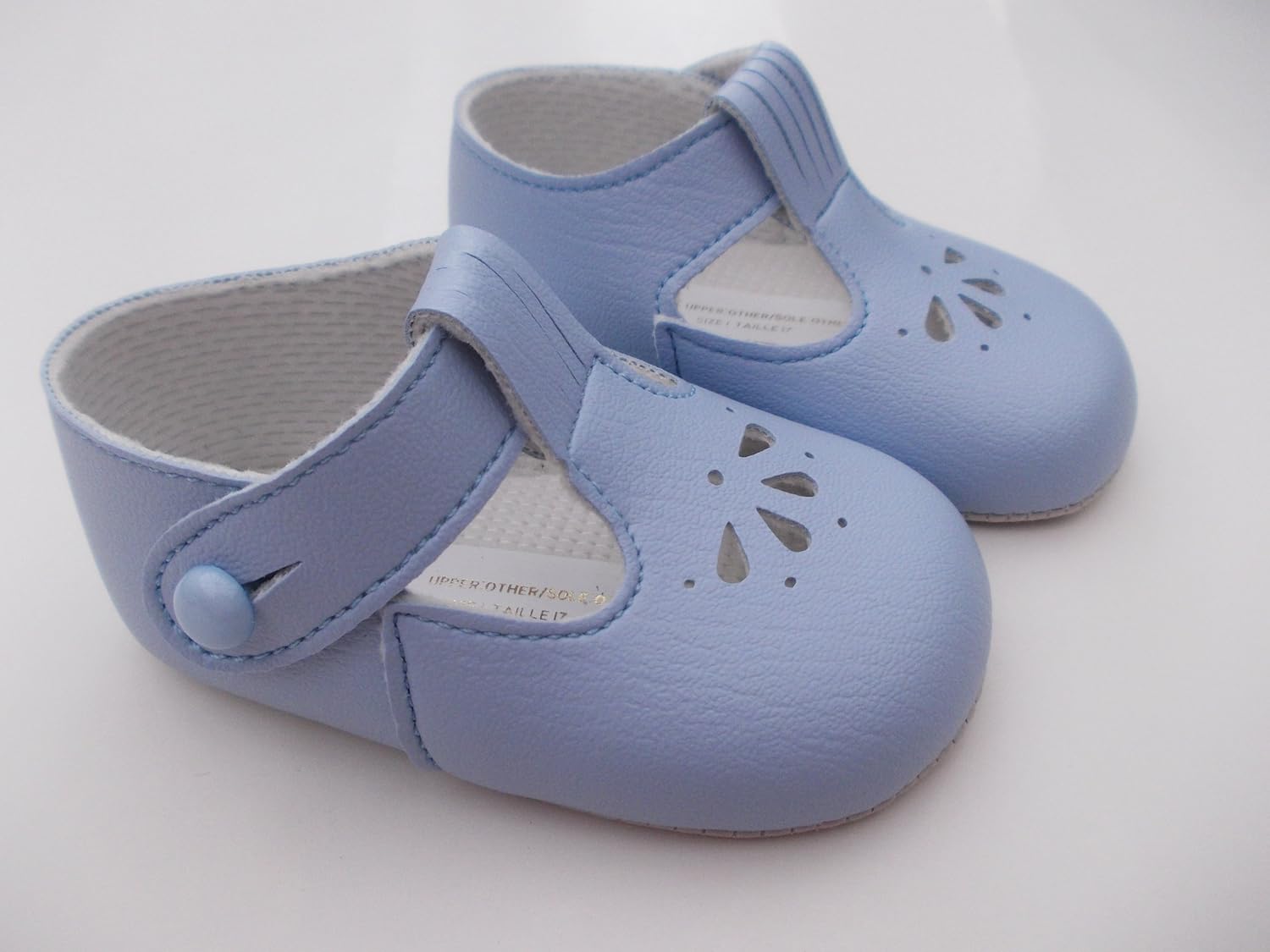 Baypod BNIB Made in England Baby Boys First pram Shoes in Blue Free UK