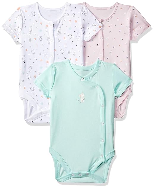 Girls Regular fit Overalls (Pack of 3) (SB156-1_Lighm_Tiny Baby (Upto 3.4 KG))