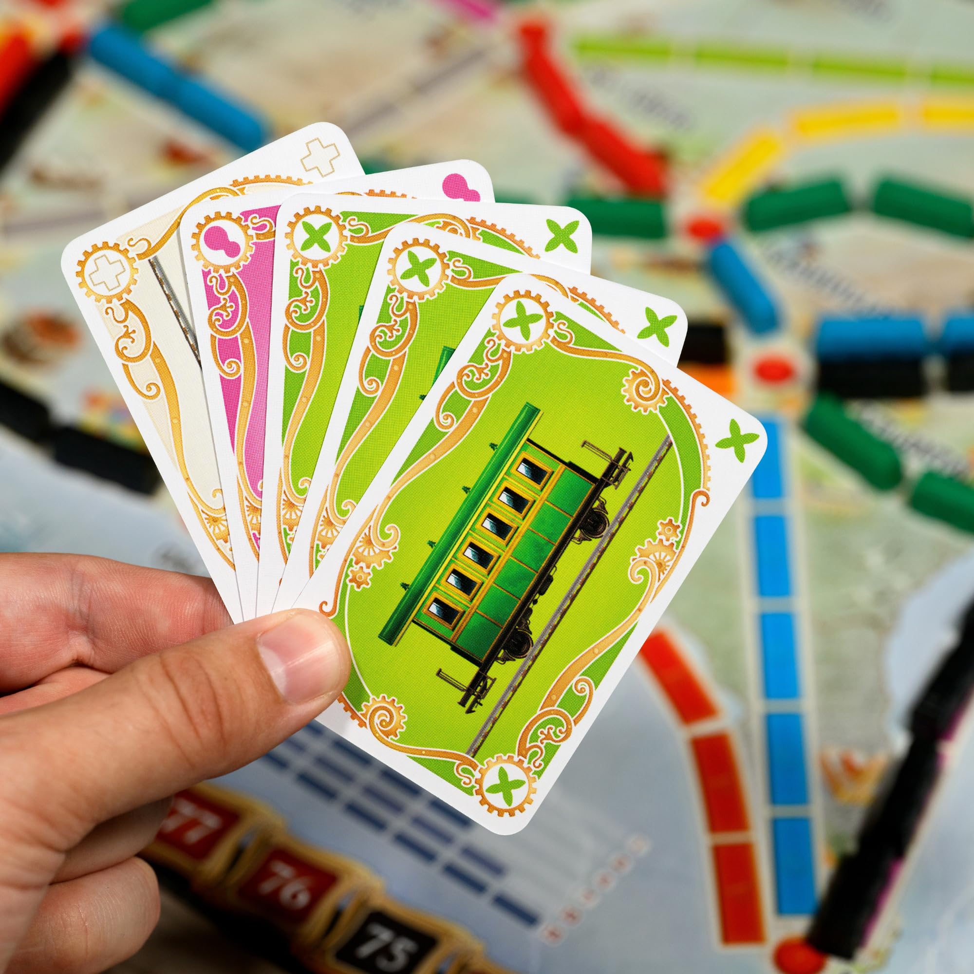 Asmodee Ticket to Ride Board Game (2025 Refresh) - A Cross-Country Train Adventure for Friends and Family, Strategy Game for Kids & Adults, Ages 8+, 2-5 Players, 30-60 Minute Playtime