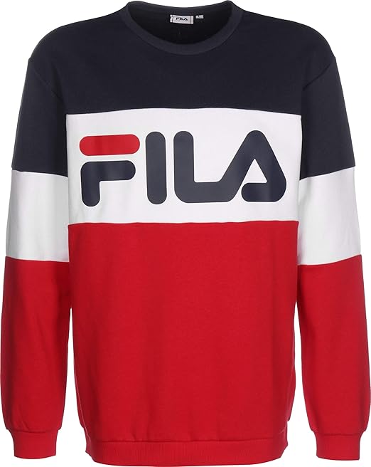 Felpa fila straight blocked sweater 4044185837446