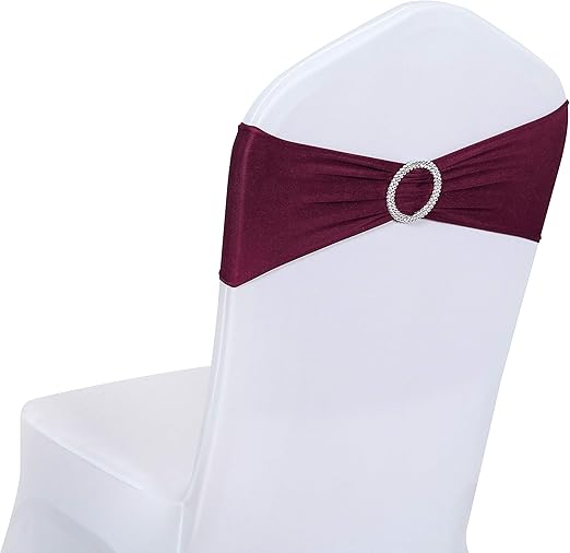 Amazon Com Obstal 10 Pcs Spandex Stretch Chair Sashes Bows For