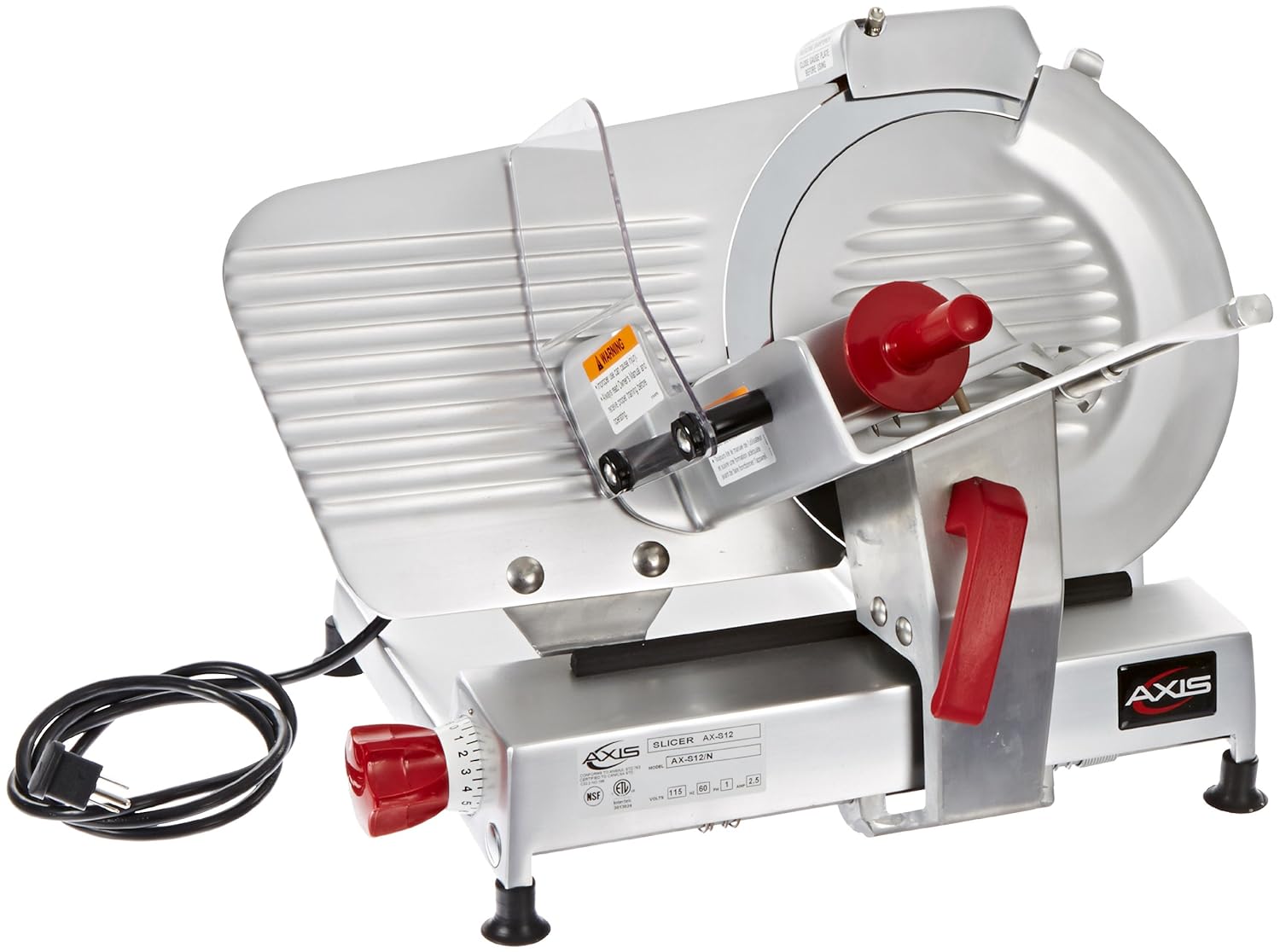 Axis Equipment AXS12 Meat Slicer with Adjustable Knob, 12