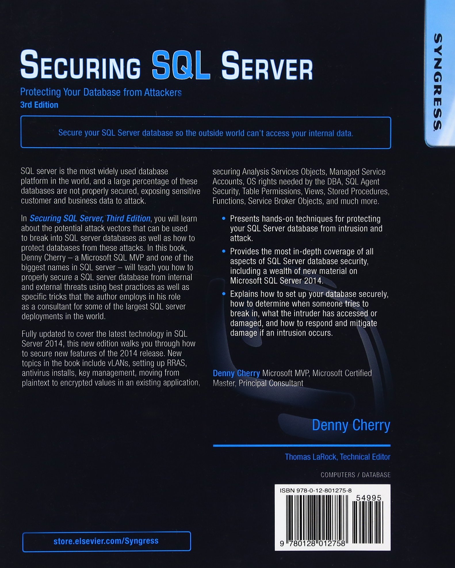 Buy Securing Sql Server Protecting Your Database From - 