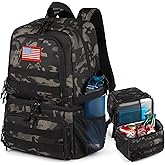 Tactical Double Deck Cooler Backpack for Men,Large Lunch Backpack with 2 Compartment,Soft Cooler Bag