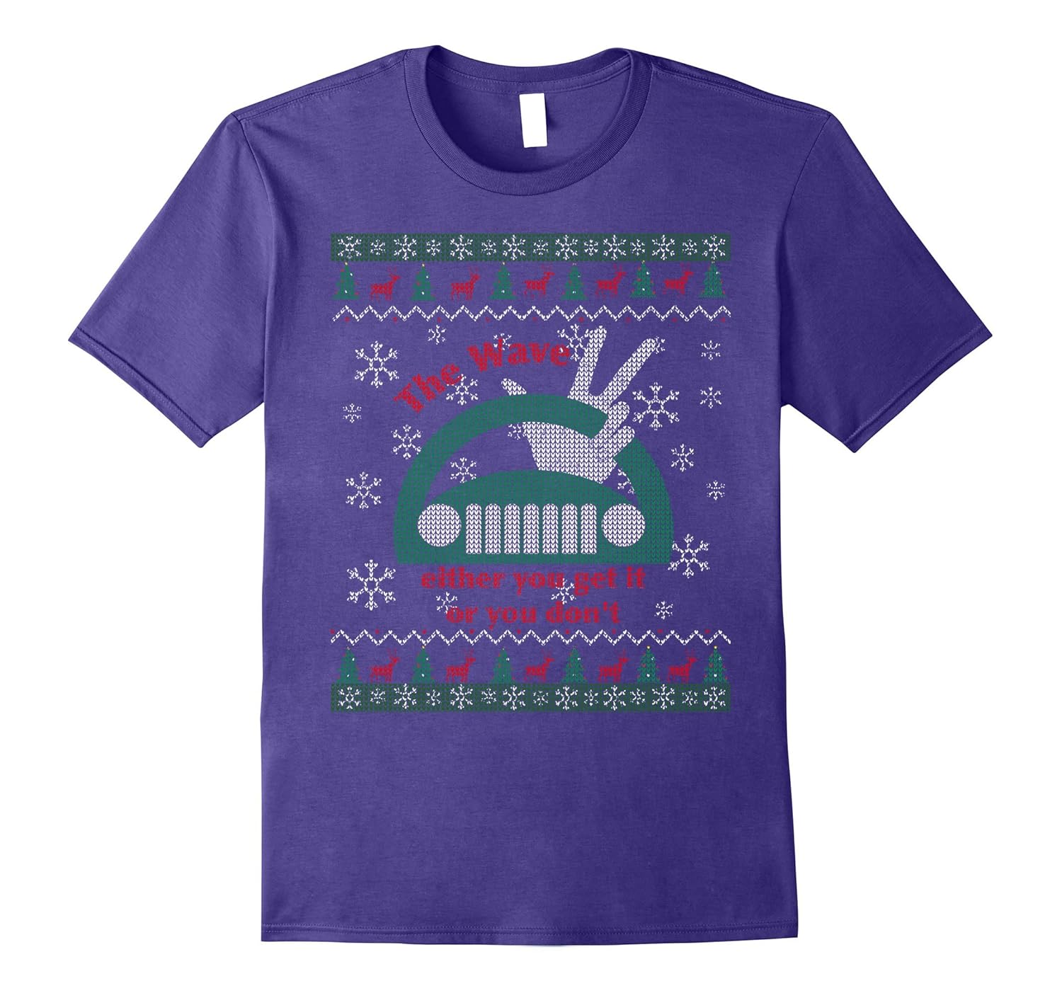 Ugly Christmas Sweater Jeep Wave Holiday Shirt-ANZ