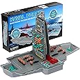 LEVEROAM Talking Sea Battle Board Game with Light and Sound Effects, Electronic Naval Battle Strategy Game with 200 Preset Ships Layout, Logicality Training, 1-2 Players, Family Board Game