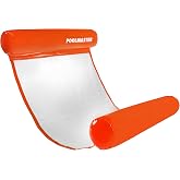 Poolmaster Vinyl Water Hammock Large Pool Float for Adults, Orange
