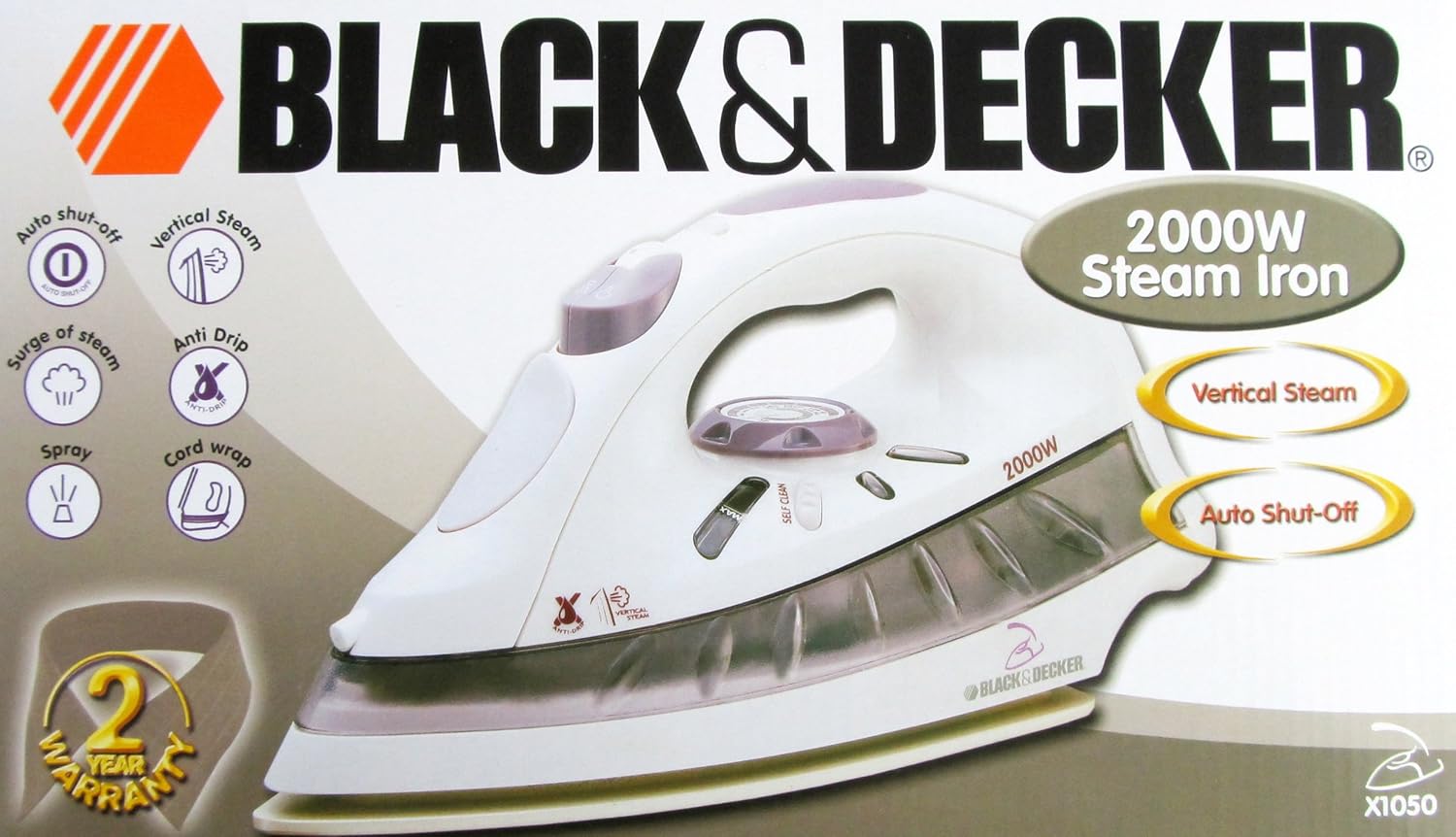 Black+Decker X1050 2200-watt Auto-desconexión automática Plancha ...