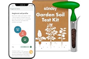 Sunday Garden Soil Test Kit - Helps Tailor Your Garden Care Plan - Tests for Soil’s pH, Macronutrients & Micronutrients - Receive Results in 3-4 Weeks