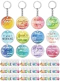Janmercy 120 Pcs Acrylic Christian Keychain Floral