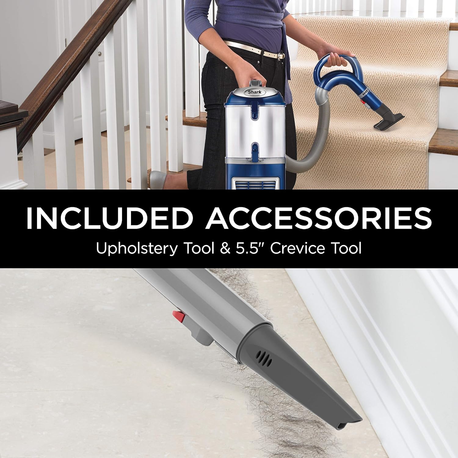 Shark Navigator Lift-Away Deluxe NV360 Upright Vacuum, Blue -