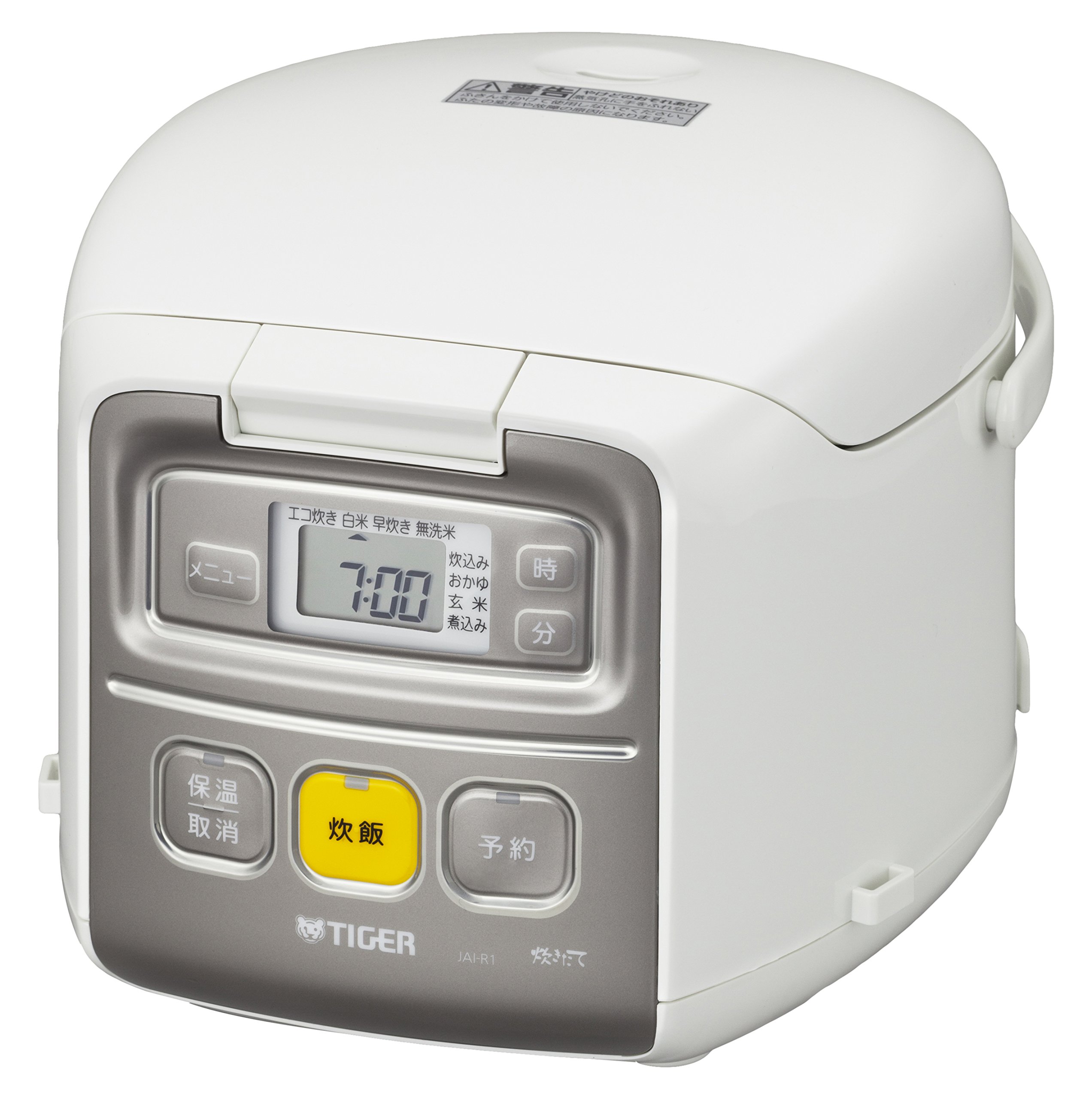 タイガー魔法瓶(TIGER) 炊飯器 3合 一人暮らし用 マイコン 調理メニュー付き 炊きたて ホワイト JAI-R551W商品画像