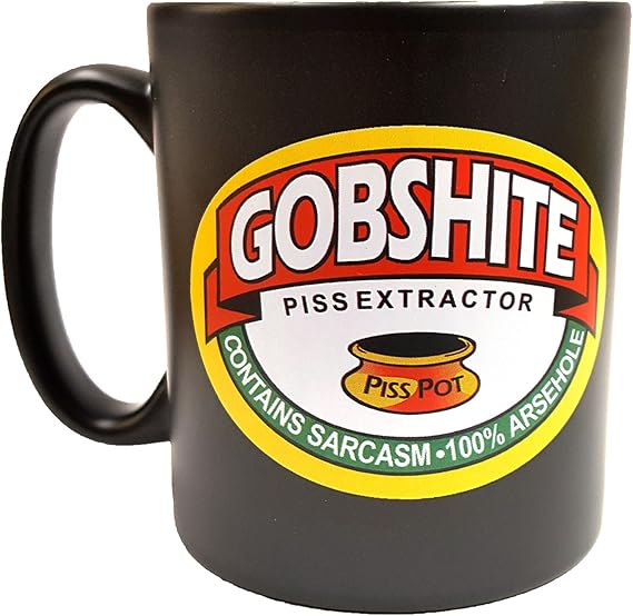 Gobshite Funny Novelty Joke Birthday Marmite Spoof Coloured Mug Gift