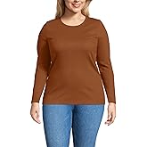 Lands' End Women's Cotton Rib Knit T-Shirt