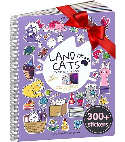Cupkin Panda-Aufkleberbuch Für Kinder – 300+ Sticker, 8 Szenen + Malbuch, Alter 2–8 Jahre